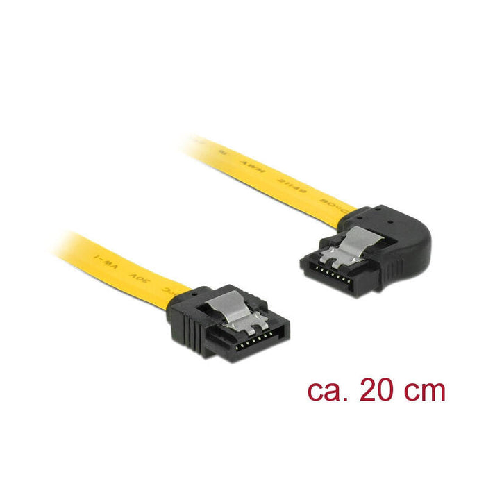 Delock Cable Sata 6 Gb/S Recto A Ángulo Izquierdo