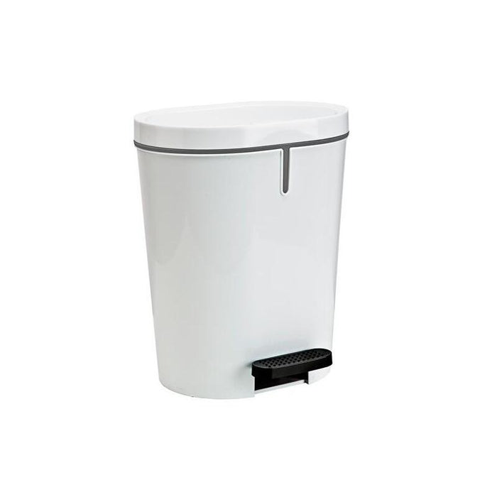 Denox Papelera Con Pedal 25l Blanca