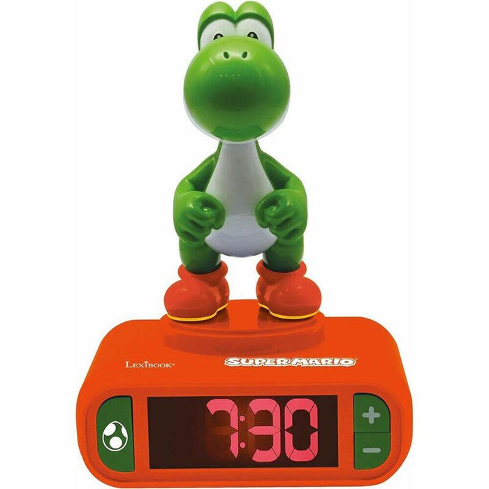 Despertador Digital Luz Nocturna Yoshi Super Mario Bros