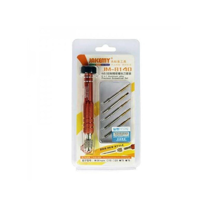 Destornillador Profesional Con 6 Puntas Jakemy Jm-8140