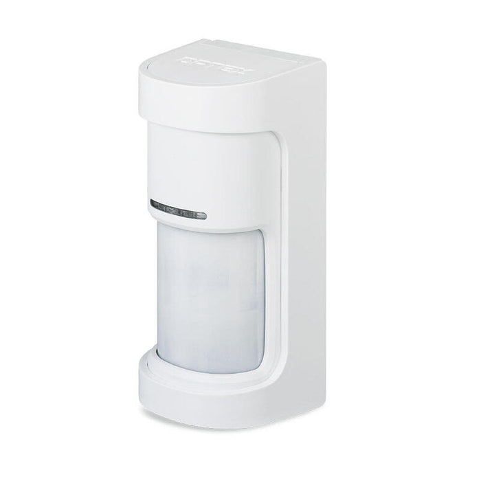 Detector Pir Panorámico Inalámbrico 180° Serie Wx Shield Exterior Antimasking Led Activo