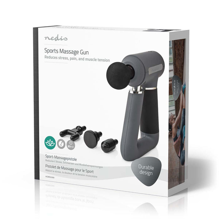 EAN 5412810407637 - Nedis HCMSG300 masajeador Atrás, Cuello Gris imagen 5