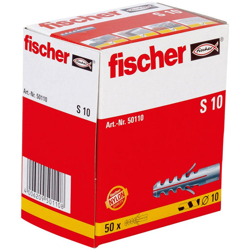 EAN 4006209501108 - Fischer 50110 tornillo de anclaje y taco 50 pieza(s) Enchufe de pared 50 mm imagen 2