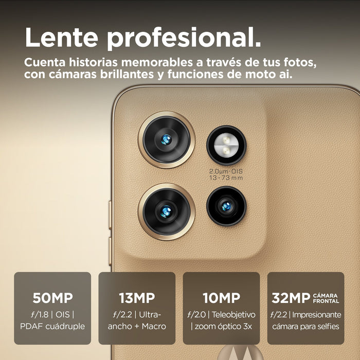 EAN 0840023278440 - Motorola edge 50 Neo 16,1 cm (6.36") SIM doble Android 14 5G USB Tipo C 8 GB 256 GB 4310 mAh Crema de col imagen 5