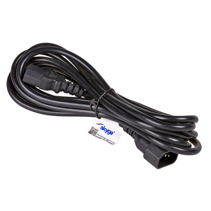 EAN 5901720132482 - Akyga AK-PC-07A cable de transmisión Negro 3 m C13 acoplador C14 acoplador imagen 2