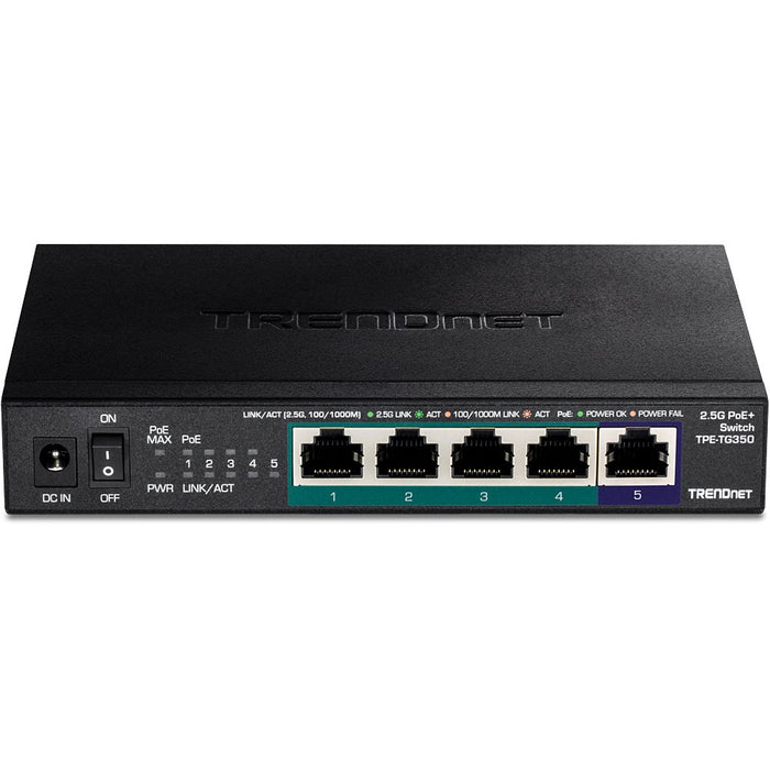 EAN 0710931162127 - Trendnet TPE-TG350 switch No administrado 2.5G Ethernet (100/1000/2500) Energía sobre Ethernet (PoE) Negr imagen 2
