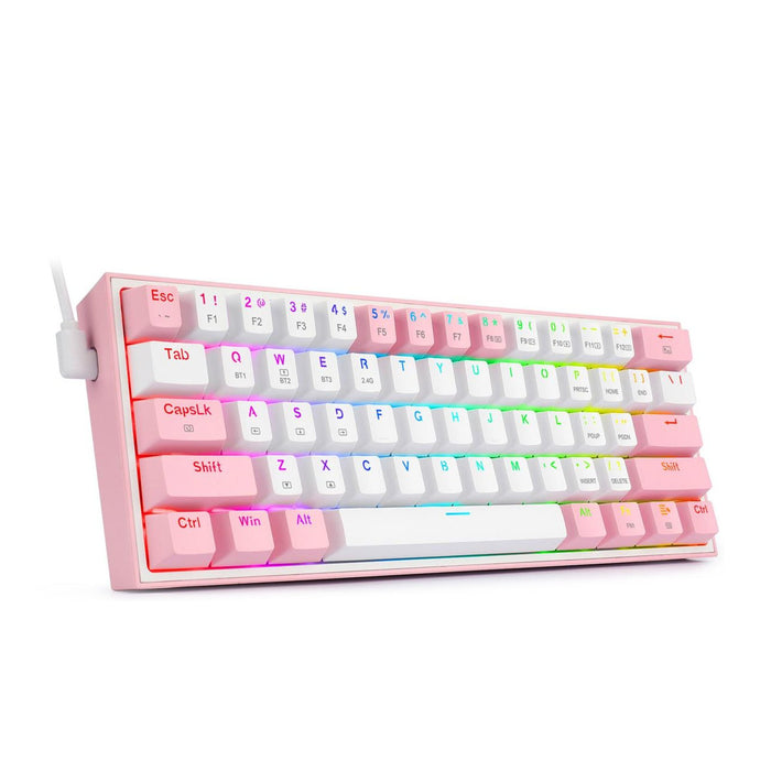 EAN 6950376706669 - REDRAGON K616 Fizz Pro white/pink teclado USB + RF Wireless + Bluetooth Rosa, Blanco imagen 4
