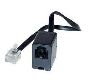 EAN 4017538702265 - S/CONN 6m RJ11 Negro, Transparente imagen 1