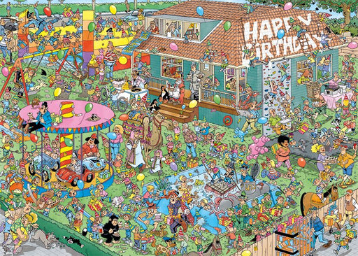 EAN 8710126200353 - Jan van Haasteren Children's Birthday Party 1000 pcs Puzzle rompecabezas 1000 pieza(s) Cómics imagen 2