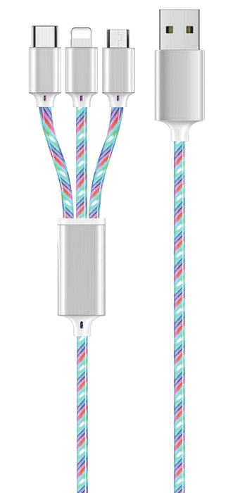 EAN 4010425973168 - 2GO 797316 cable USB 1,5 m USB B USB C/Micro-USB B/Lightning Multicolor imagen 1