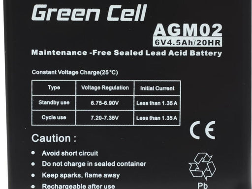 EAN 5902701411480 - Green Cell AGM02 batería para sistema ups Sealed Lead Acid (VRLA) imagen 2
