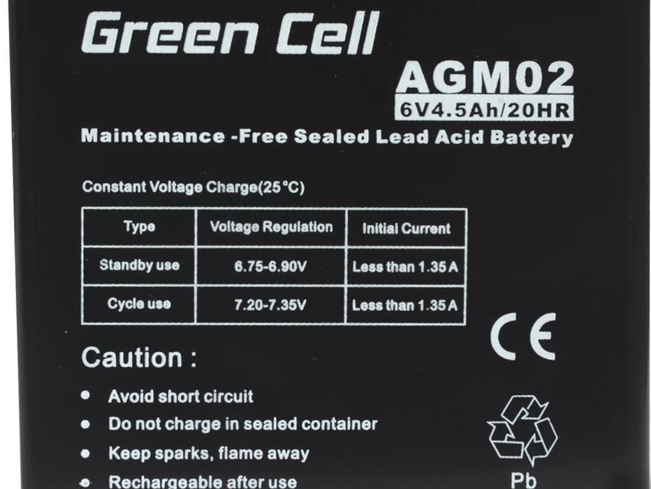 EAN 5902701411480 - Green Cell AGM02 batería para sistema ups Sealed Lead Acid (VRLA) imagen 2