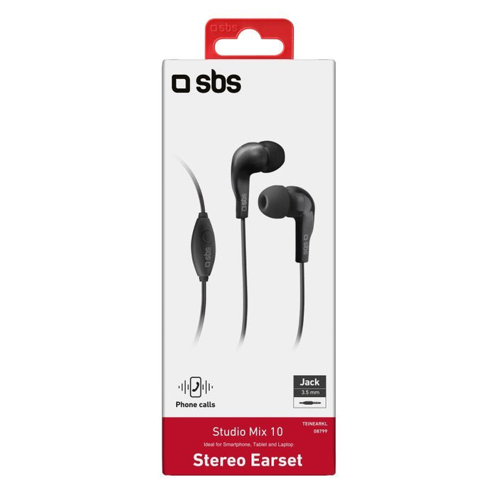 EAN 8018417208799 - SBS TEINEARKL auricular y casco Auriculares Alámbrico Dentro de oído Llamadas/Música Negro imagen 2