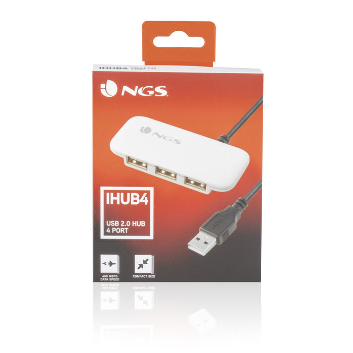 EAN 8436001310091 - NGS NGS-HUB-0032 hub de interfaz USB 2.0 480 Mbit/s Blanco imagen 6