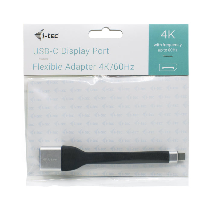 EAN 8595611703034 - i-tec C31FLATDP60HZ adaptador de cable de vídeo 0,11 m USB Tipo C DisplayPort Negro imagen 4