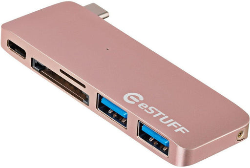 EAN 5712505825594 - eSTUFF ES84121-ROSE base para portátil y replicador de puertos USB 3.2 Gen 2 (3.1 Gen 2) Type-C Oro rosa imagen 1