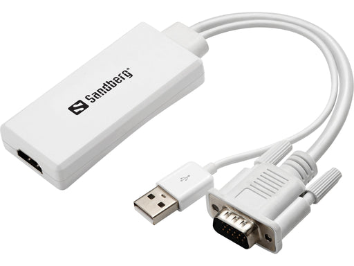 EAN 5705730508783 - Sandberg 508-78 adaptador de cable de vídeo VGA (D-Sub) + USB Blanco imagen 1
