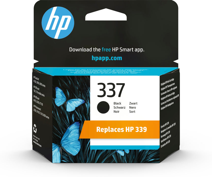 EAN 0884962780572 - HP 337 Black Original Ink Cartridge cartucho de tinta 1 pieza(s) Rendimiento estándar imagen 1