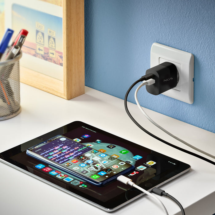 EAN 8435430627336 - NGS ZYRO-AC cable USB USB 2.0 1 m USB A USB C Blanco imagen 7