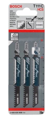 EAN 3165140007139 - Bosch T 111 C Hoja de sierra de vaivén Acero de alto carbono (HCS) 3 pieza(s) imagen 2