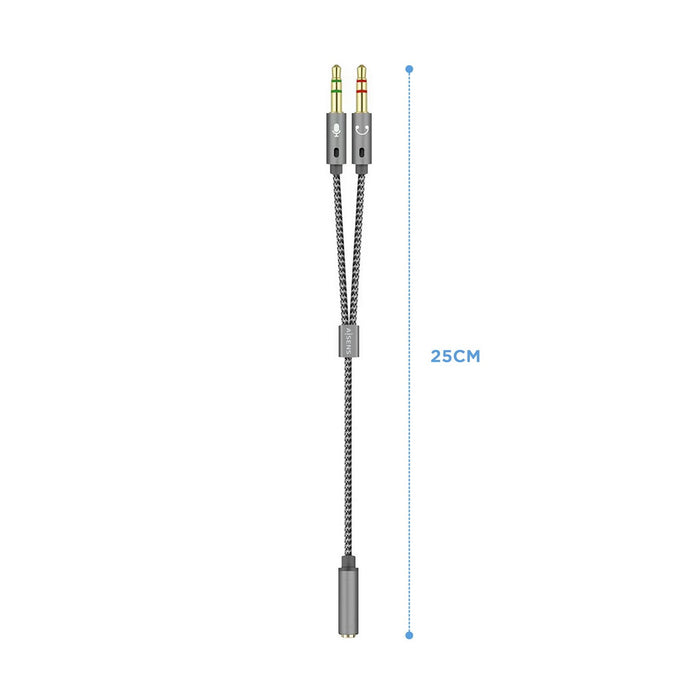 EAN 8436574704778 - AISENS A128-0417 cable de audio 0,25 m 2 x 3.5mm 3,5mm imagen 2