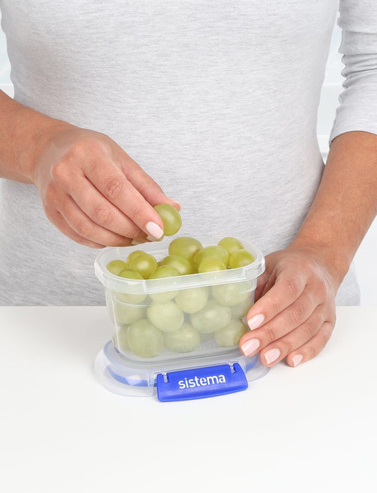 EAN 9414202885432 - Sistema 881543 recipiente de almacenar comida Ovalado Contenedor 0,4 L Azul, Transparente 3 pieza(s) imagen 5
