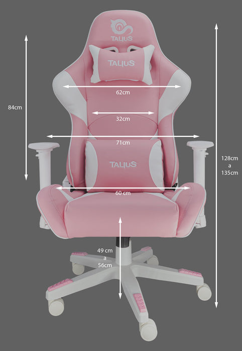 EAN 8436550235340 - TALIUS Dragonfly Silla para videojuegos universal Asiento acolchado Rosa, Blanco imagen 17