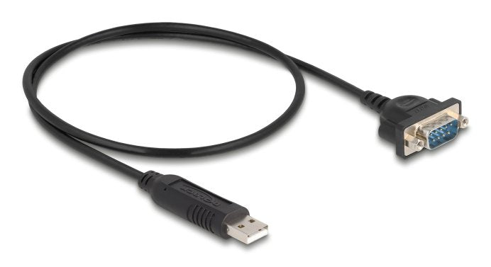 EAN 4043619664702 - DeLOCK 66470 cable de serie Negro 0,5 m USB tipo A RS-232 imagen 1