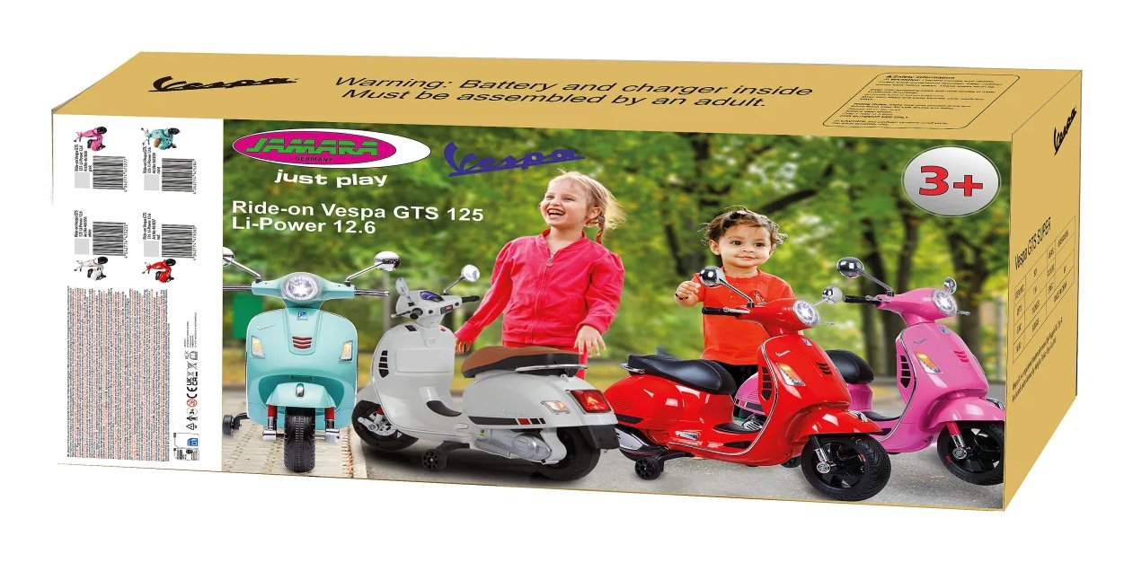 EAN 4042774475284 - Jamara Ride-on Vespa GTS 125 Correpasillos con forma de moto imagen 4