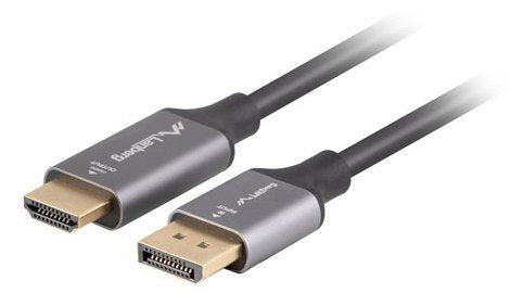 EAN 5901969441536 - Lanberg CA-DPHD-20CU-0018-BK adaptador de cable de vídeo 1,8 m DisplayPort HDMI tipo A (Estándar) Negro,  imagen 1
