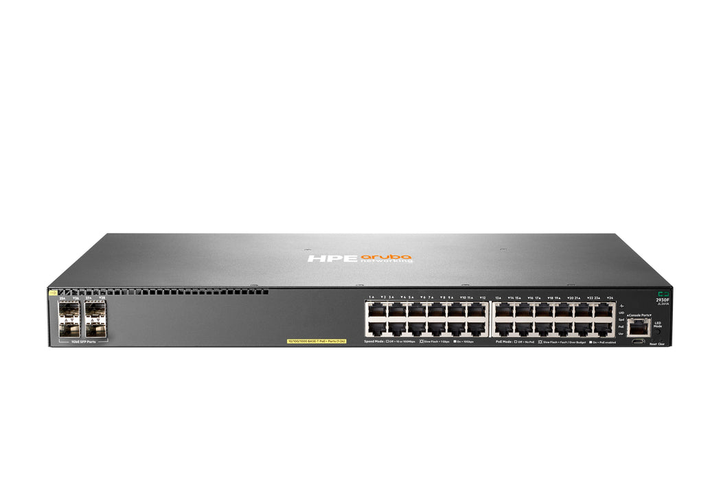 EAN 0190017005508 - HPE Aruba Networking 2930F 24G PoE+ 4SFP Switch imagen 1