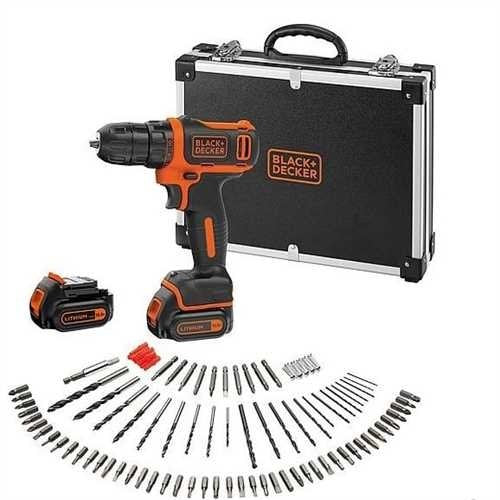 EAN 5035048639672 - Black & Decker BDCDD12BAFC taladro Sin llave Negro, Naranja imagen 1