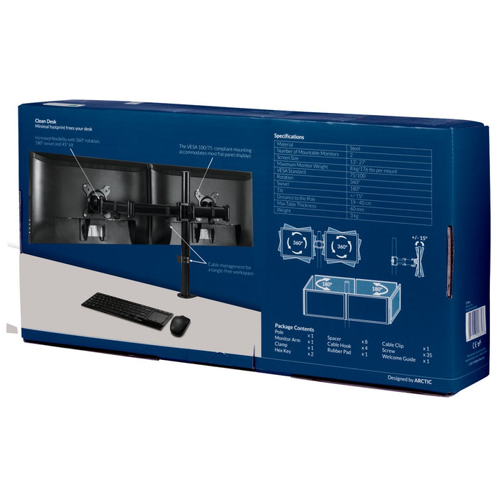 EAN 0872767008793 - ARCTIC Z2 Basic 68,6 cm (27") Escritorio Negro imagen 9