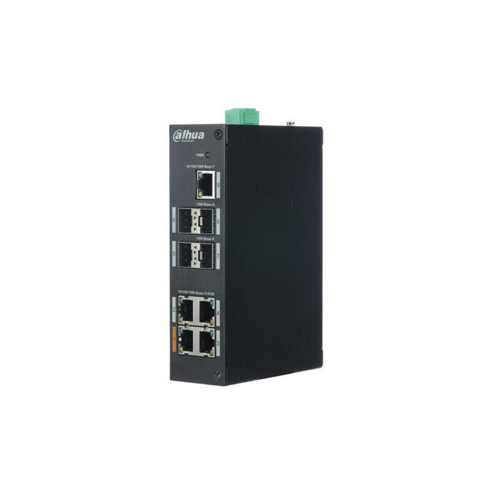 (Dh-Pfs3409-4gt-V2) Switch Poe 4 Puertos 10/100/1000 +1 Uplink Gigabit +4sfp 96w 802.3at Layer 2
