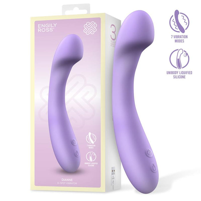Vibrador Dianne Silicona Líquida Unibody Punto G Flexible Usb