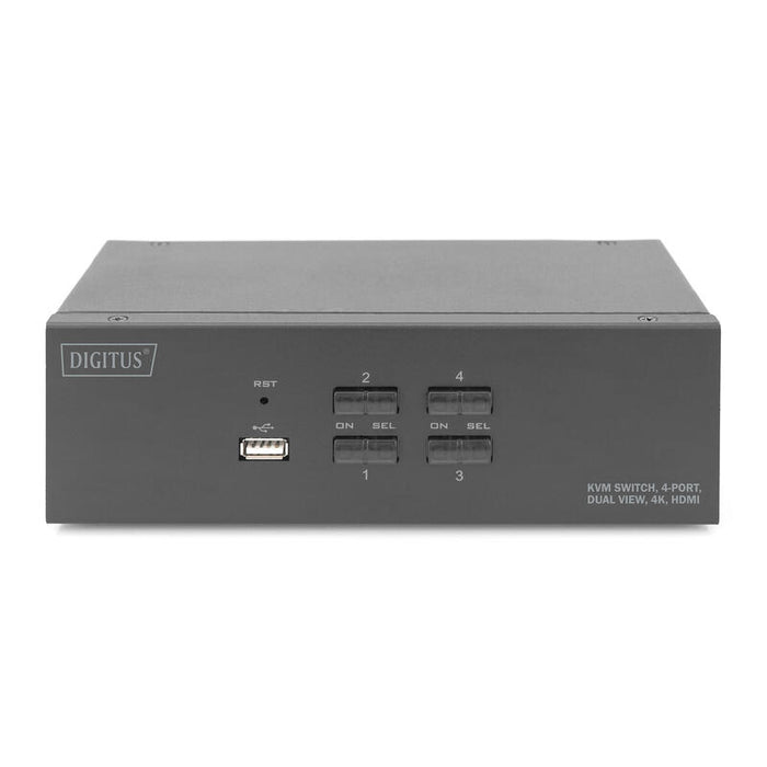 Digitus Kvm-Switch 4-Port 4k Hdmi Dual-Display