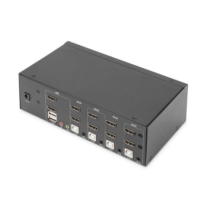 Digitus Kvm-Switch 4-Port 4k Hdmi Dual-Display