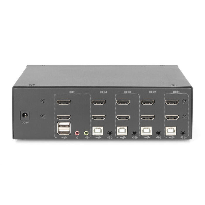 Digitus Kvm-Switch 4-Port 4k Hdmi Dual-Display