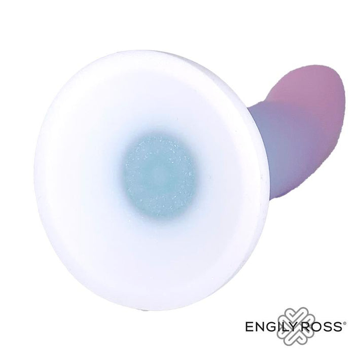 Dildo Silicona Líquida Color Degrado Con Ventosa 13.6 Cm