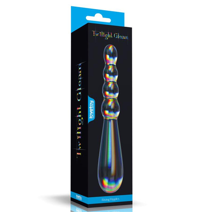 Dildo De Cristal Que Brilla En La Oscuridad Twilight Gleam Rising Ripples