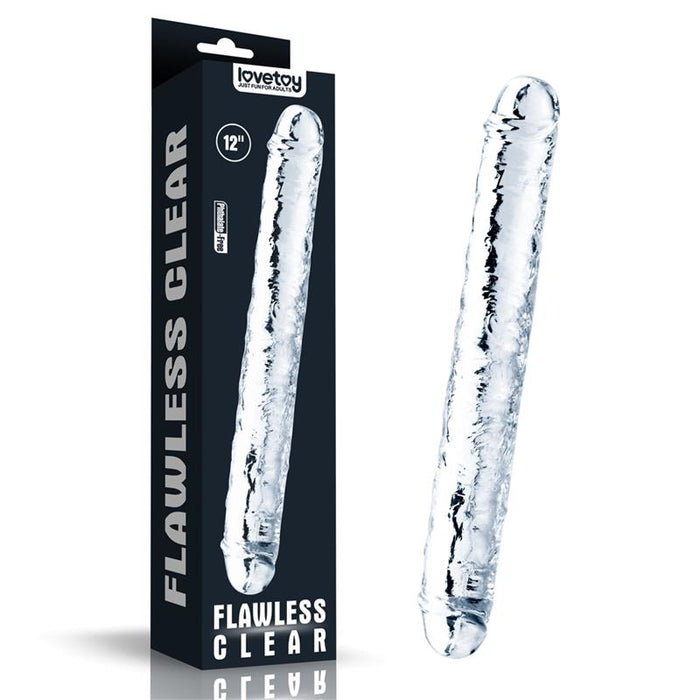 Dildo Doble Flawless Clear 12 Transparente