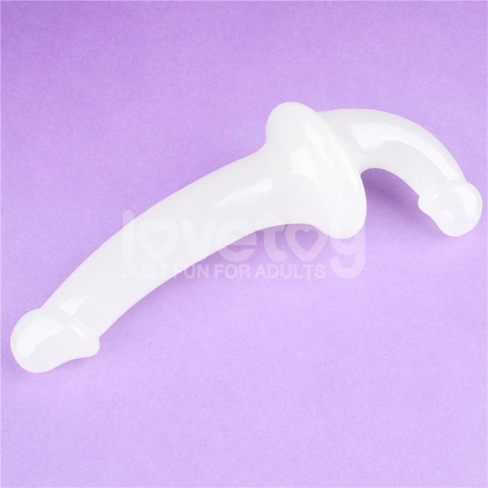 Dildo Doble Lumino Play Luz Azul 10.5