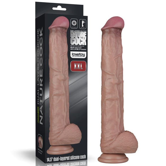 Dildo Dual Layer Articulable Xxl 14,5