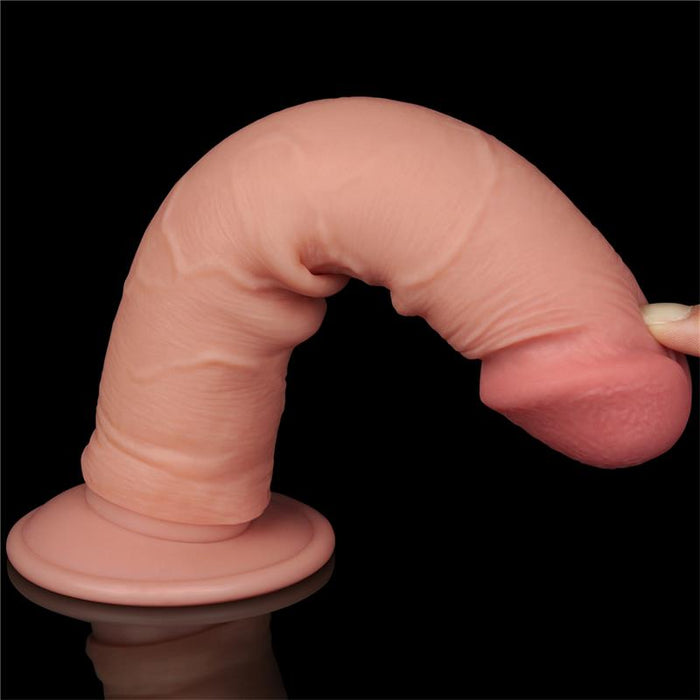 Dildo Dual Layer Piel Deslizante 8