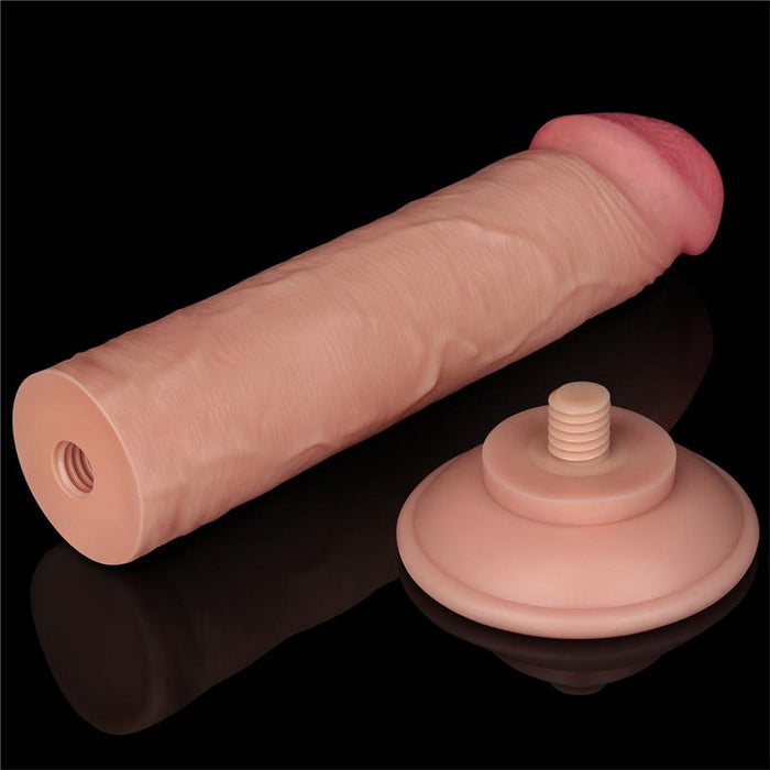 Dildo Dual Layer Piel Deslizante 8