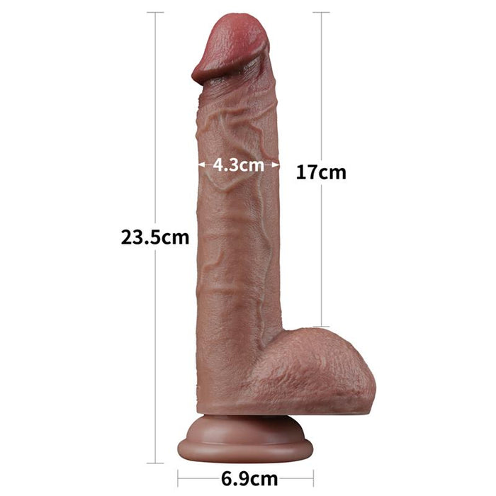 Dildo Dual Layer Silicona 9