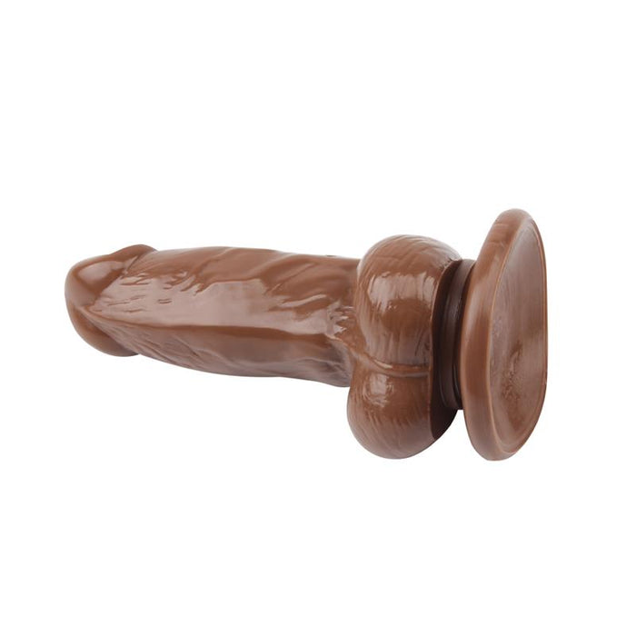 Dildo Jumbo Jack 6 Con Vibración Marrón