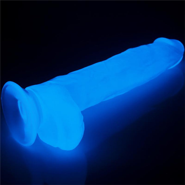Dildo Lumino 10 Luz Azul