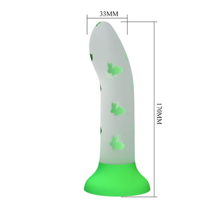 Pretty Love - Magical Nightfall Dildo Sin Vibración Luminoso Verde
