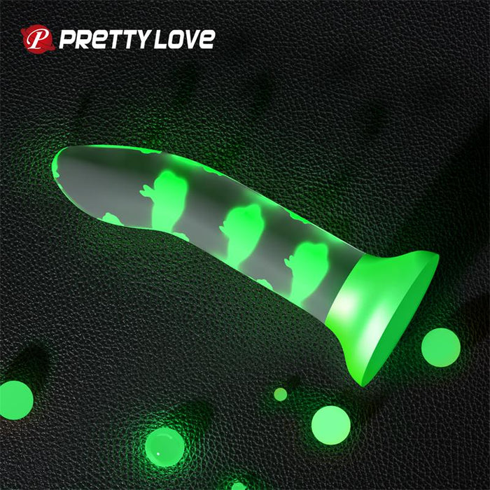 Pretty Love - Magical Nightfall Dildo Sin Vibración Luminoso Verde